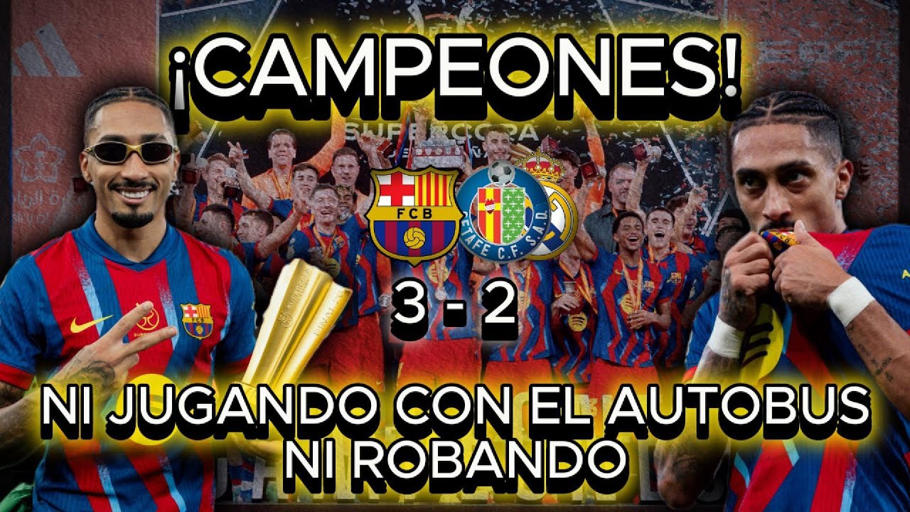 EL BARCA ES SUPERCAMPEON DE LA SUPERCOPA DE ESPÑA TRAS VENCER AL TRAMPAS