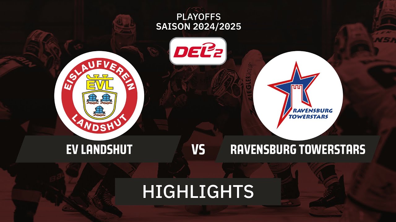 DEL2: EV Landshut vs. Ravensburg Towerstars I Highlights - Playoffs Spiel 2 | SDTV Eishockey