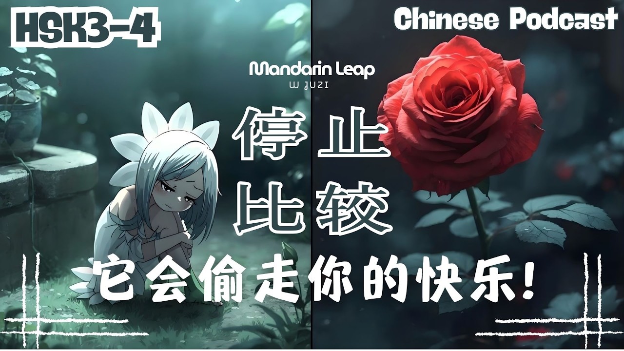 Slow Chinese Podcast: 停止比较，它会偷走你的快乐 | Learn Chinese | HSK3-4