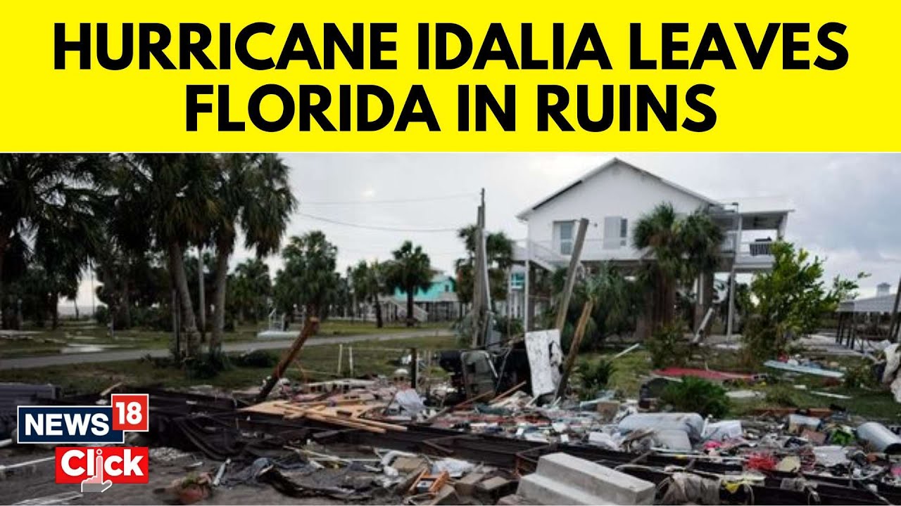 Hurricane Idalia leaves Florida Town In Ruins | Idalia Devastation In Florida | Idalia Storm | N18V