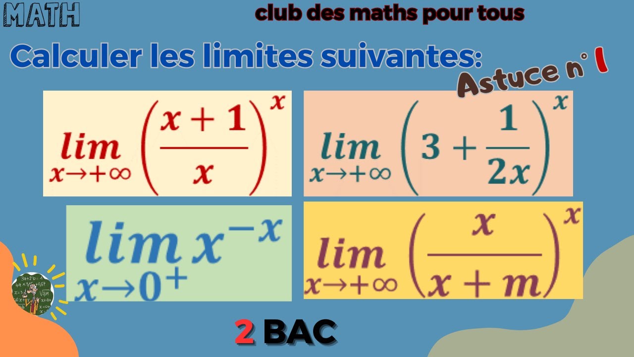 Astuce n° 1 pour calculer des limites souvent posées au concours.