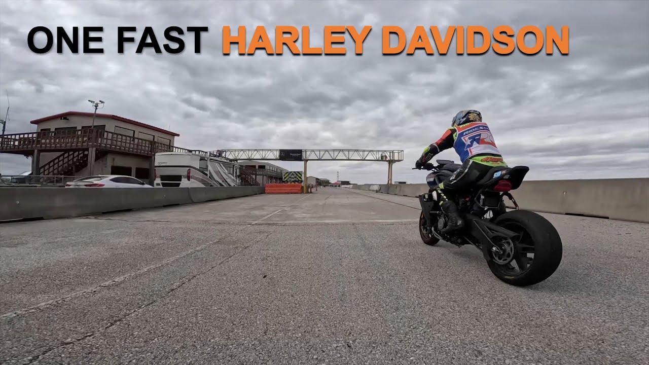 Modified H-D Pan America on Track