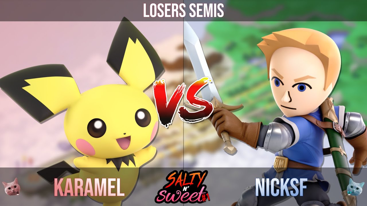 SaltySweet # 01 | Karamel (Pichu) vs NickSF (Mii Swordfighter) | Losers Semis | SSBU Ultimate