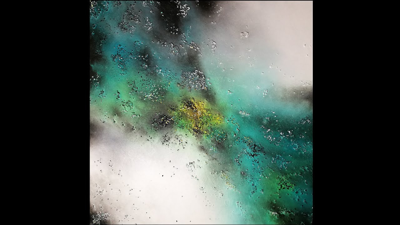 Peinture Acrylique Abstraite - Textures Gesso et Sel