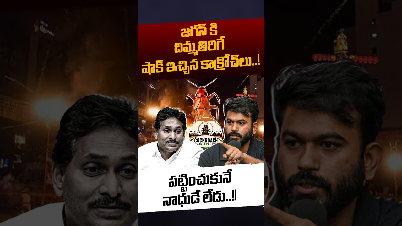 CJP Leaders Shock To YS Jagan: జగన్ కి దిమ్మతిరిగే షాక్ ఇచ్చిన కాక్రోచ్&zwnj;లు..! | Nethra Tv Telugu