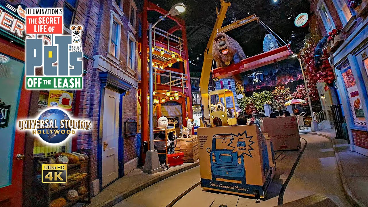 The Secret Life of Pets Off the Leash OnRide Low Light 4K POV Universal Studios Hollywood 2025 01 14