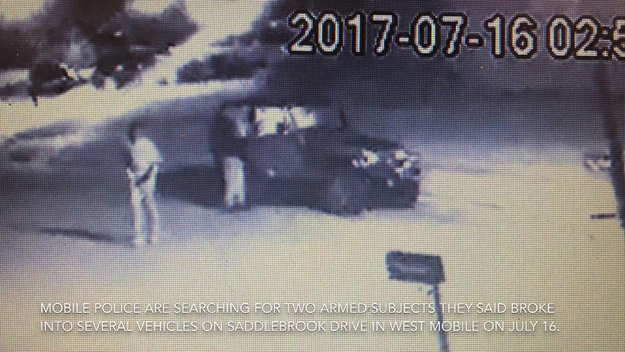 Armed suspects break-in cars, vandalize homes in west Mobile