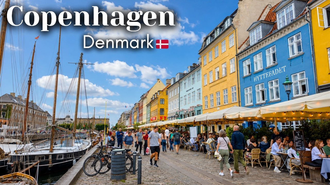Explore The Happiest City in The World &mdash; Copenhagen, Denmark Walking Tour &mdash; 4K HDR