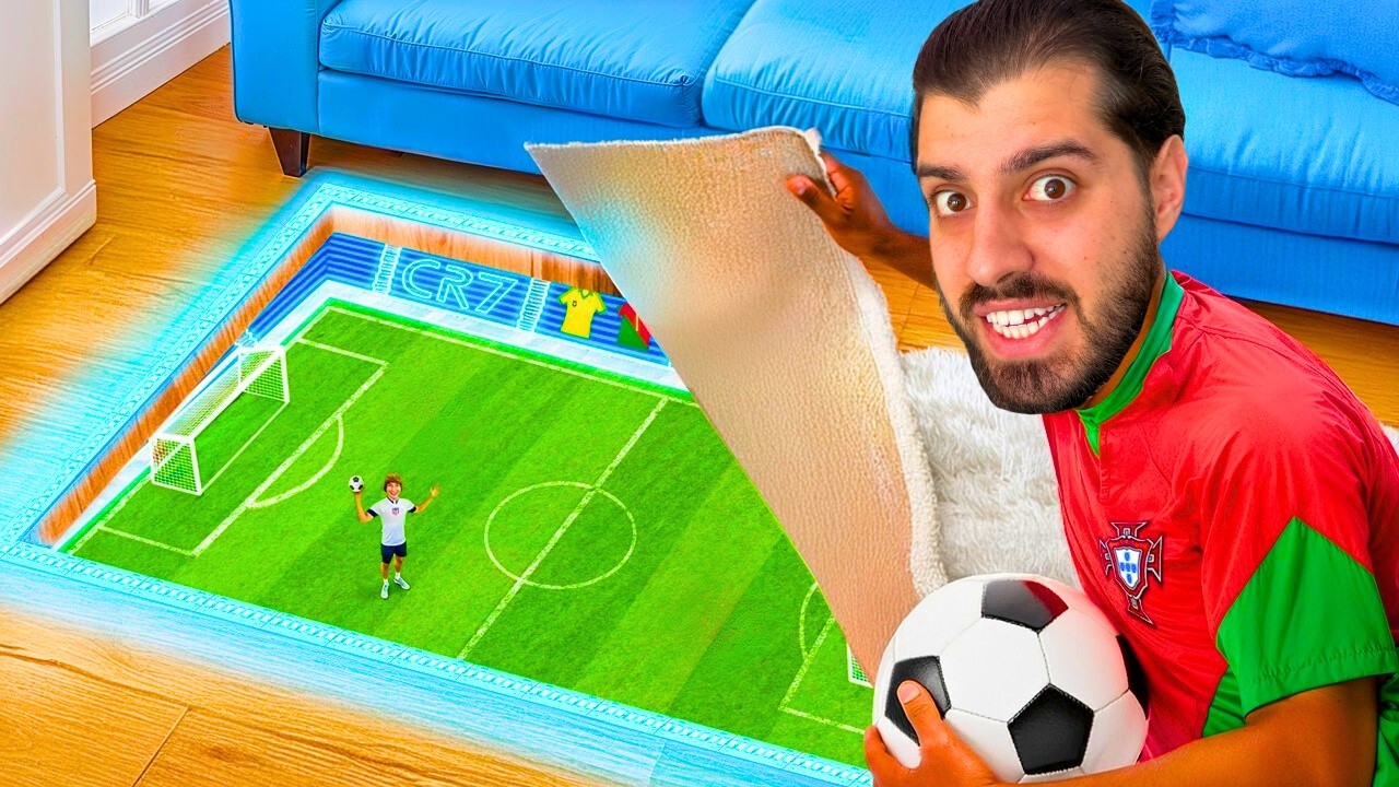 'Εφτιαξα Κρυφό Γήπεδο Ποδοσφαίρου Στο Σπίτι