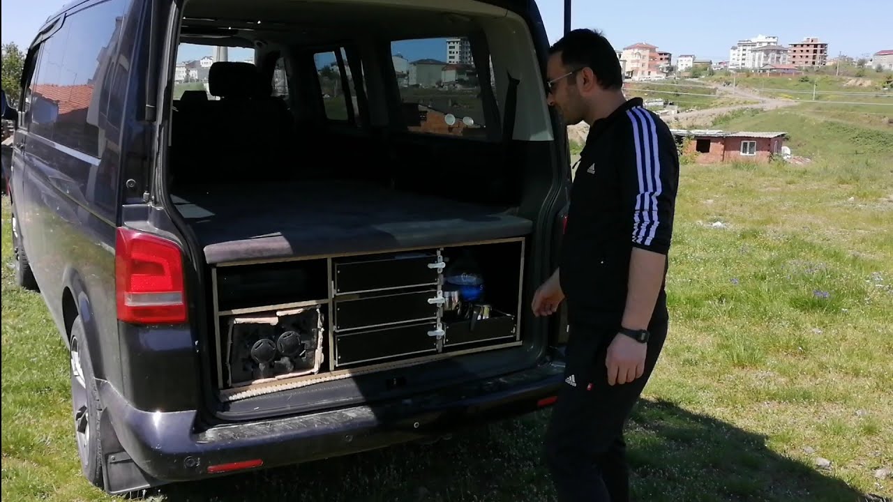 T6 vw caravelle aracın campervan dönüşümü
