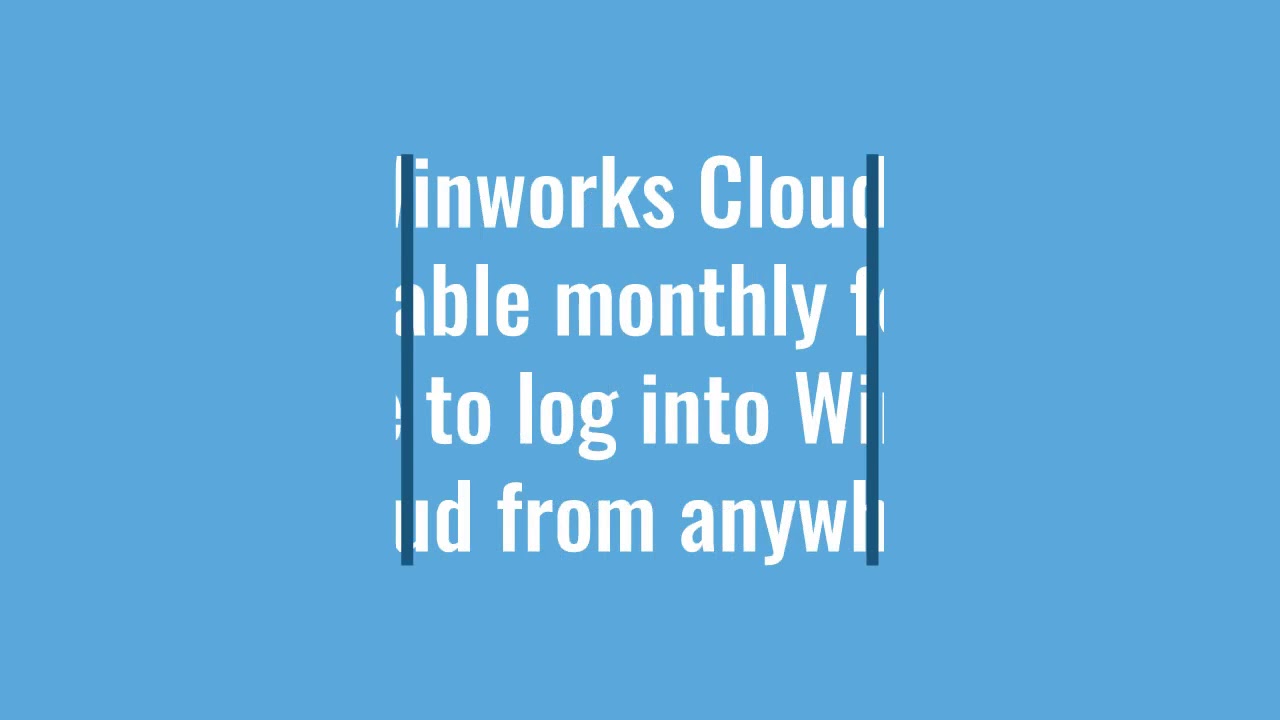 Winworks Cloud | Cloud Server Hosted Auto Shop Management Software