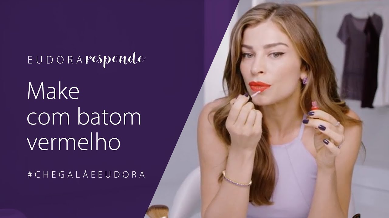 Maquiagem com Batom Vermelho: Grazi Massafera | Eudora