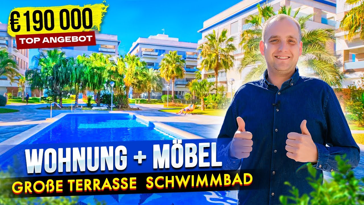 Top Angebot 🔥 Wohnung kaufen Spanien | Möbel große Terrasse Schwimmbad