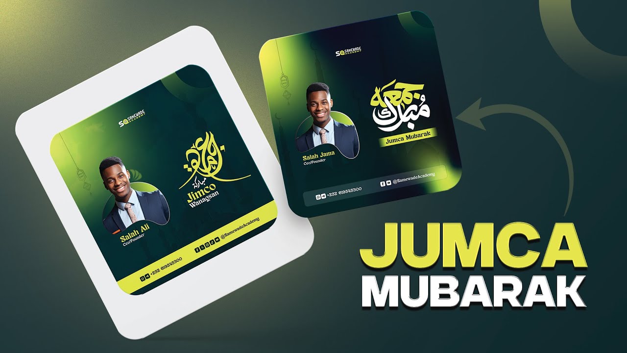 Jumma Mubarak Poster | Baro Sida Loo Sameeyo Poster Jimco Wannagsan
