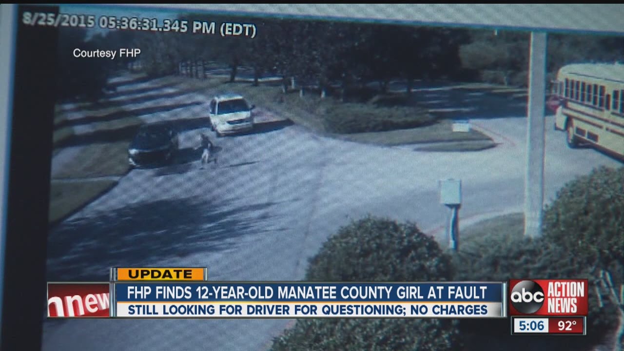 Girl hit by car after getting off school bus