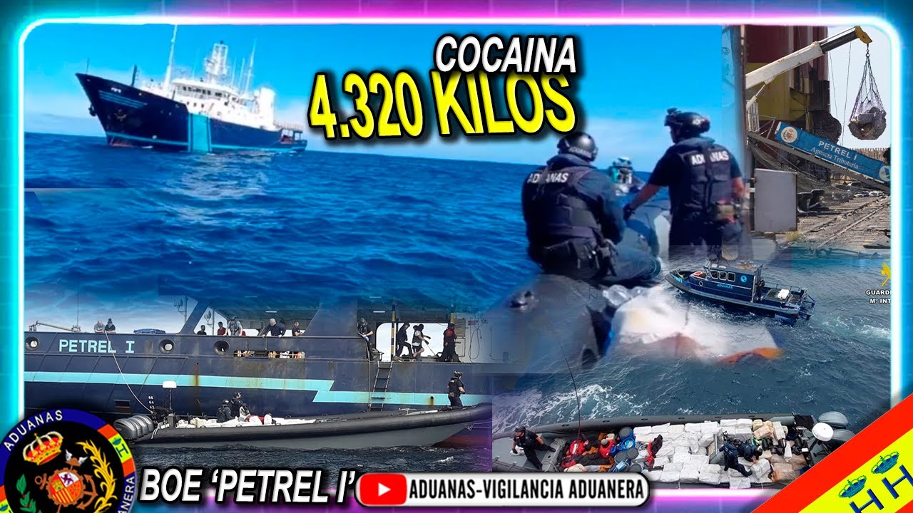 Narcolancha con 4320 kilos de cocaína, detenido José M. Costa Hermida, BOE 'Petrel I' - Aduanas SVA