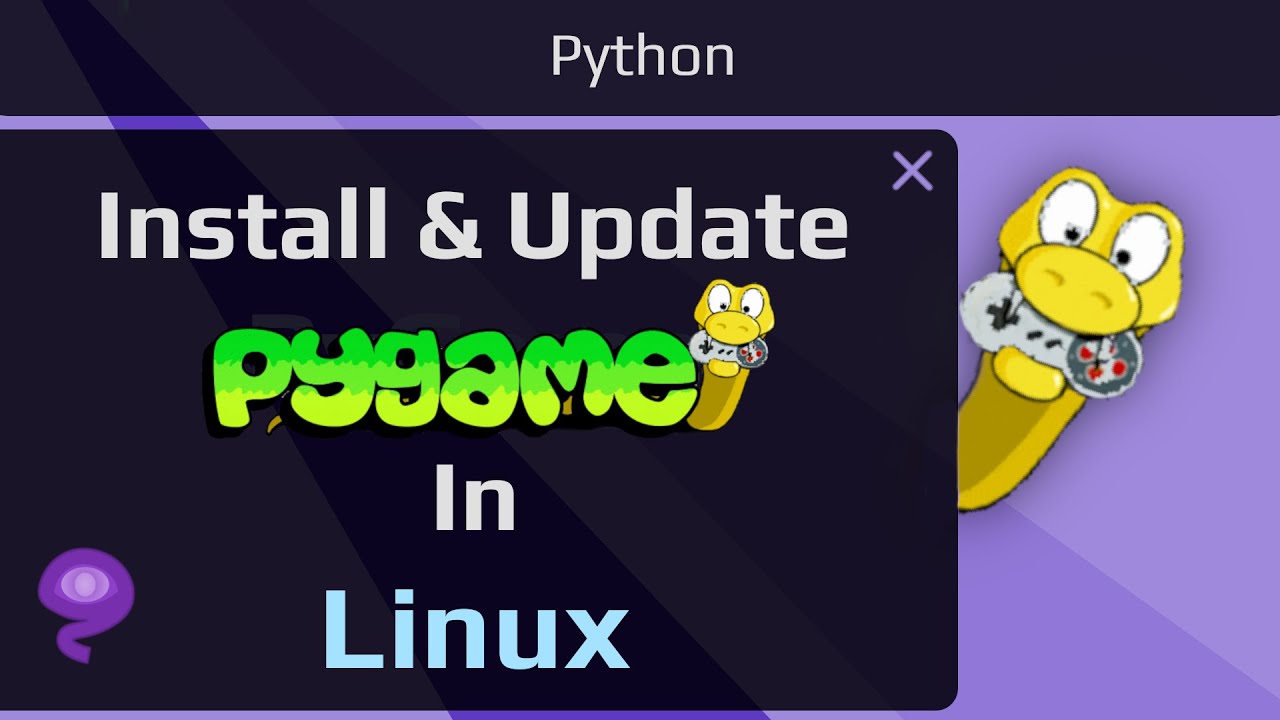 How install and update PyGame using pip