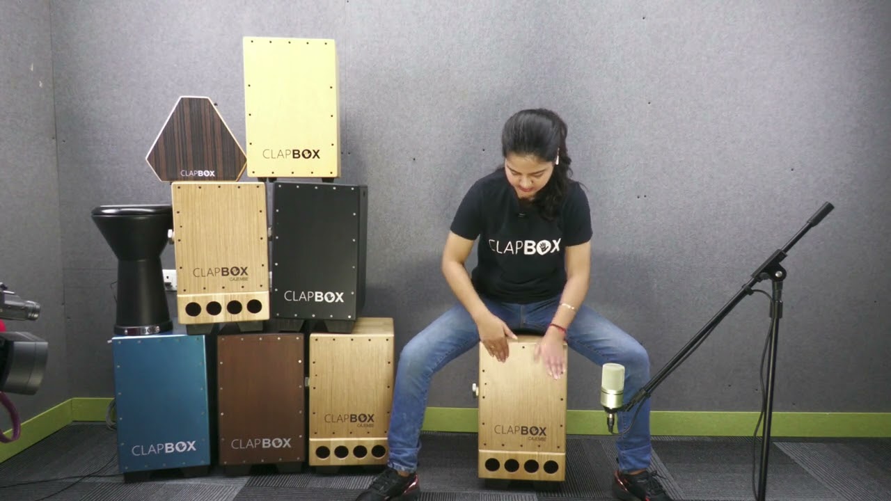 Arabic Darbuka Groove on Clapbox Cajembe Cajon by Poorva Sharma