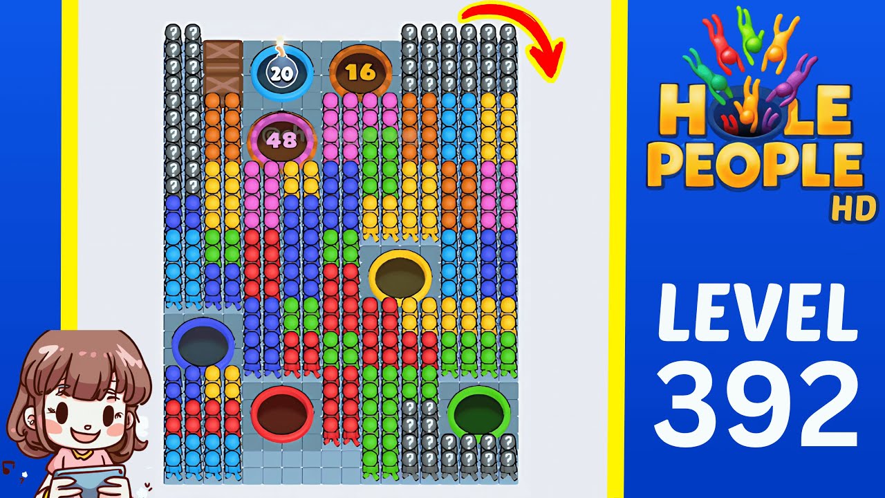Hole People Level 392 Solution Walkthrough