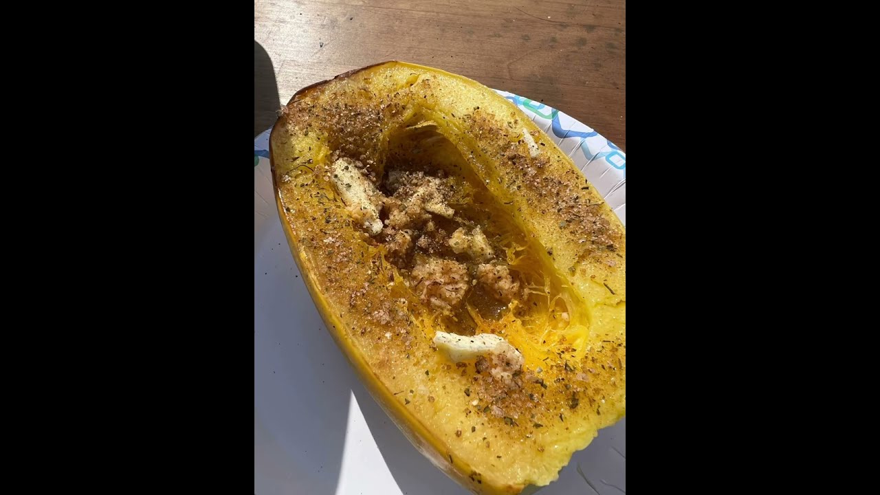 Smoked Spaghetti Squash On The Weber Go-Anywhere
