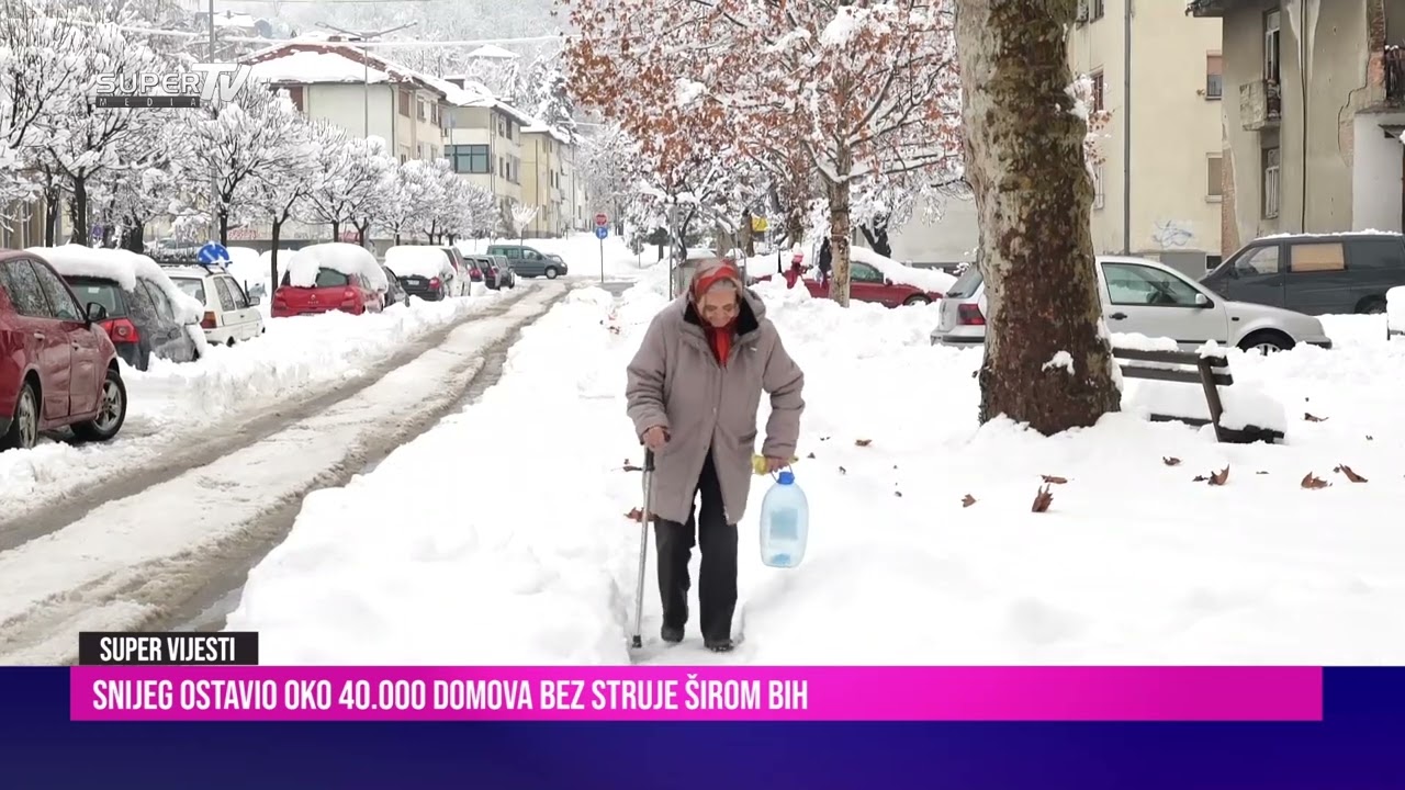 Snijeg ostavio oko 40.000 domova bez struje širom BiH