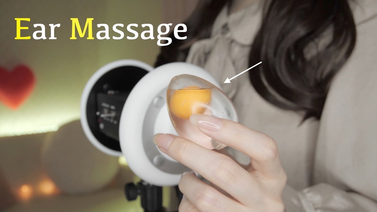 ASMR◇不思議！ペタペタ生卵で強烈耳マッサージ：Raw Egg ? Intense Ear Massage [3Dio]◇No Talking