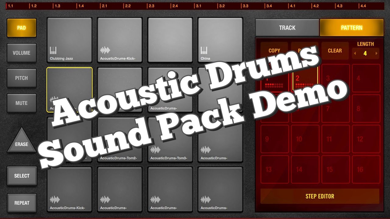 BeatHawk by UVI ACOUSTIC DRUMS Sound Pack Demo for the iPad