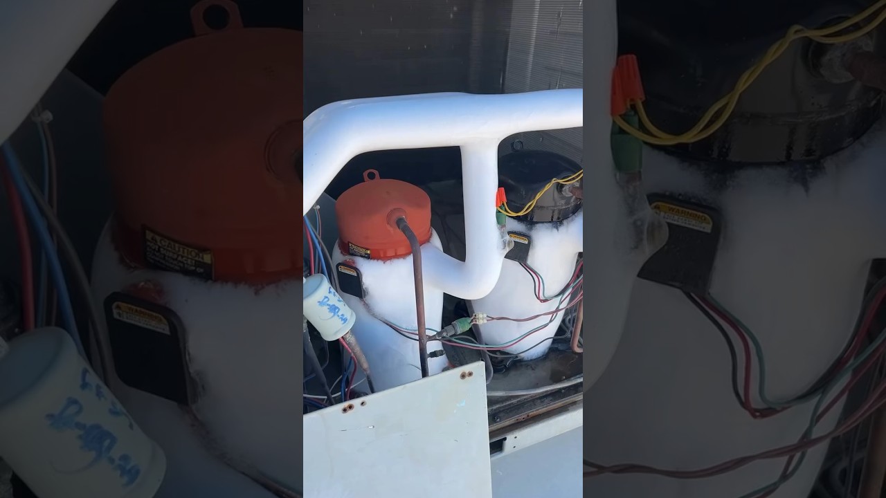 TRANE AC Package Unit Iced Over | Frozen Compressor & Evaporator