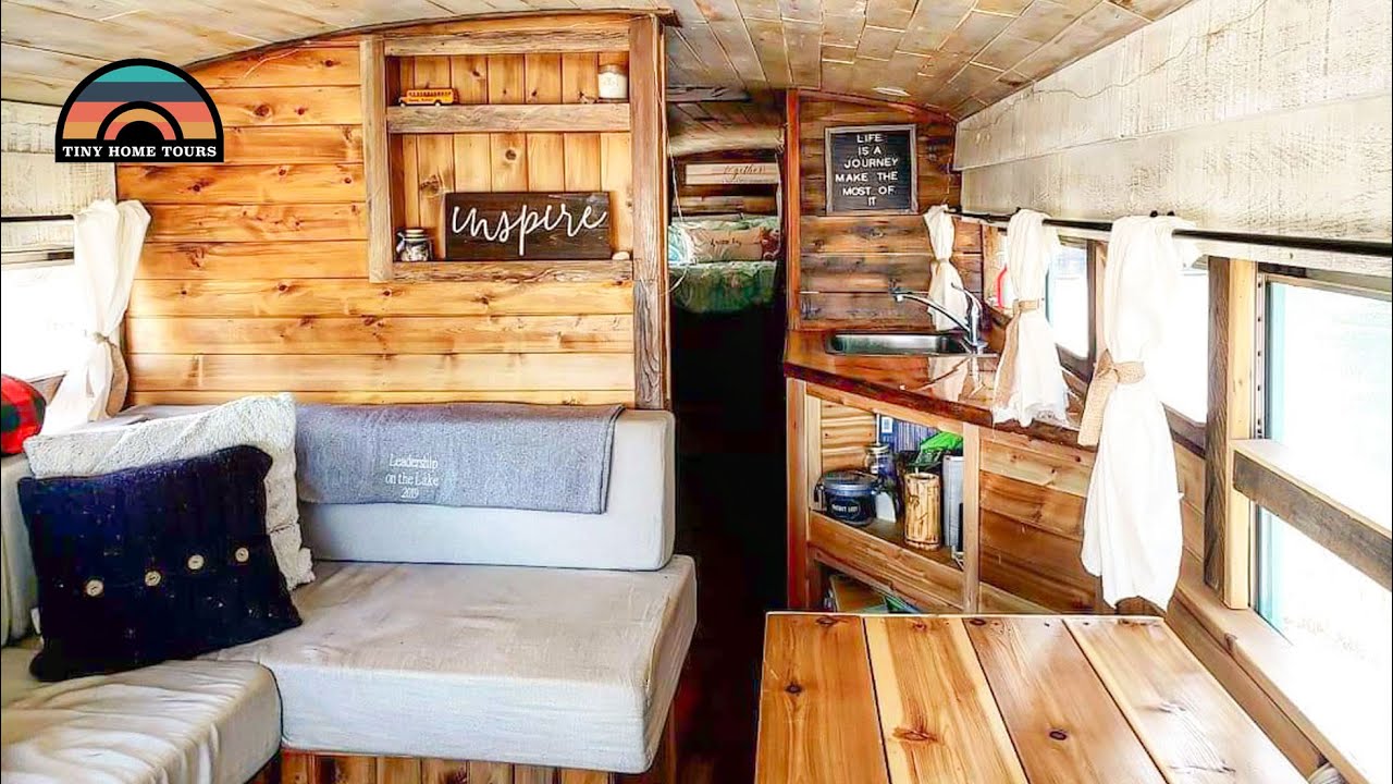 Couples DIY School Bus Conversion - Economic Build For Full Time Travel