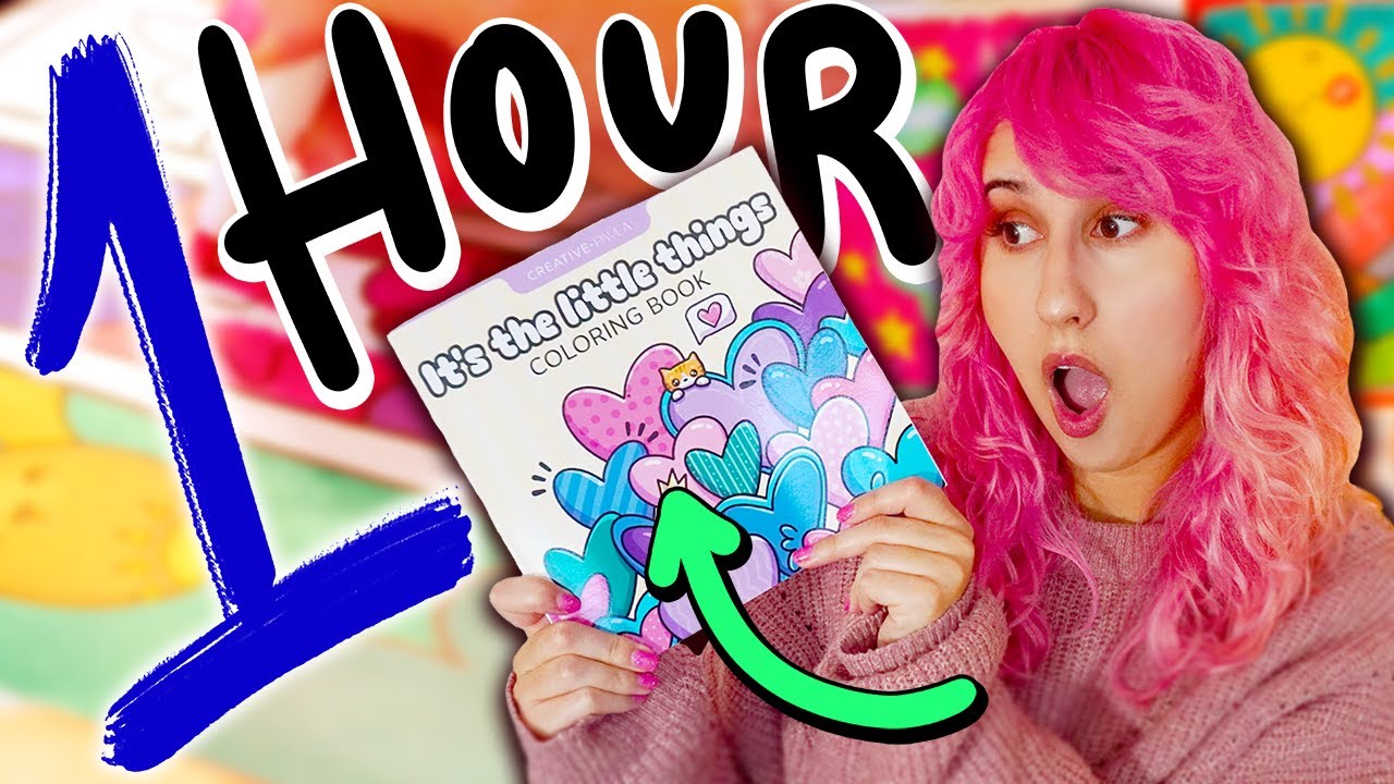 Artist vs Coloring Book!! How many pages can YOU complete in 1 HOUR?!