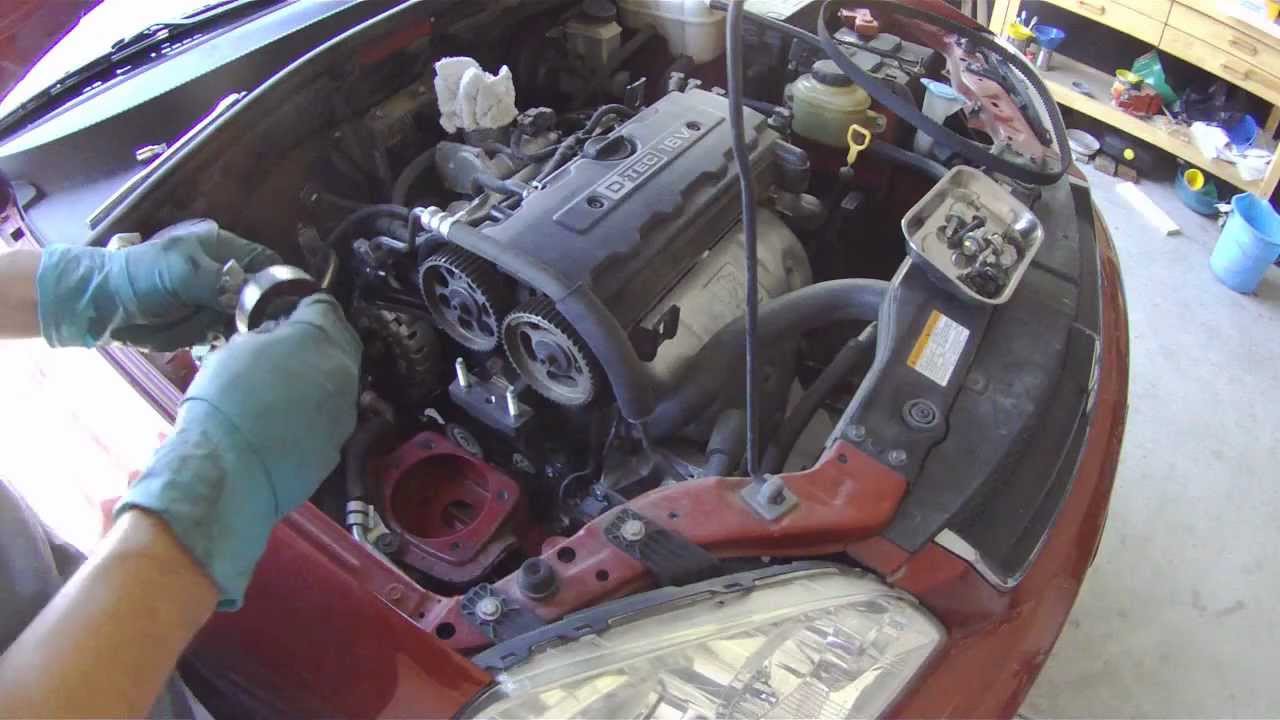 Suzuki Forenza timing belt and water pump replacement part 1 of 2