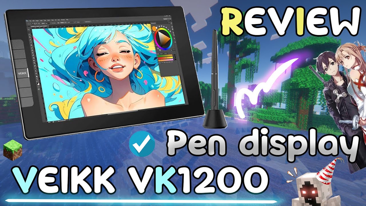 รีวิว Pen display ราคาหลักพัน! | Veikk VK1200 V2【เชื่อมต่อมือถือได้】