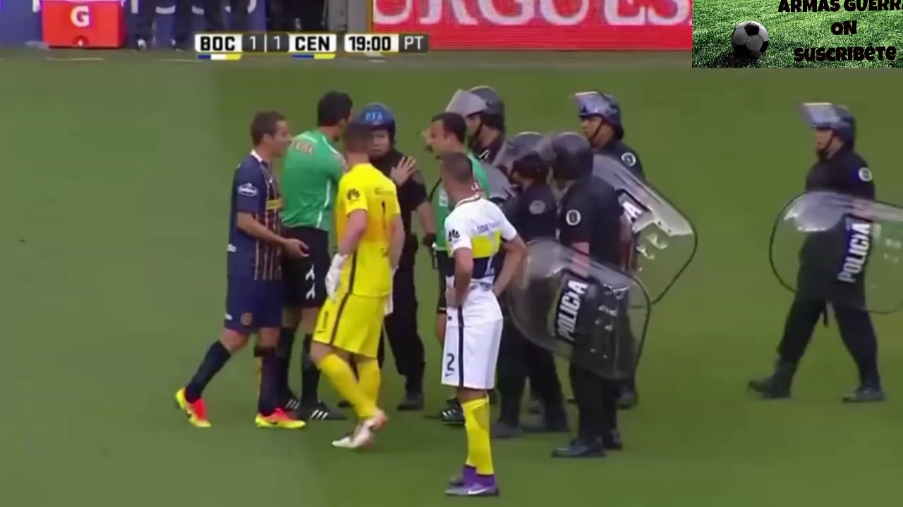 Boca vs Rosario Central. PELEA BRUTAL. Expulsión de Teo Gutiérrez y Centurión