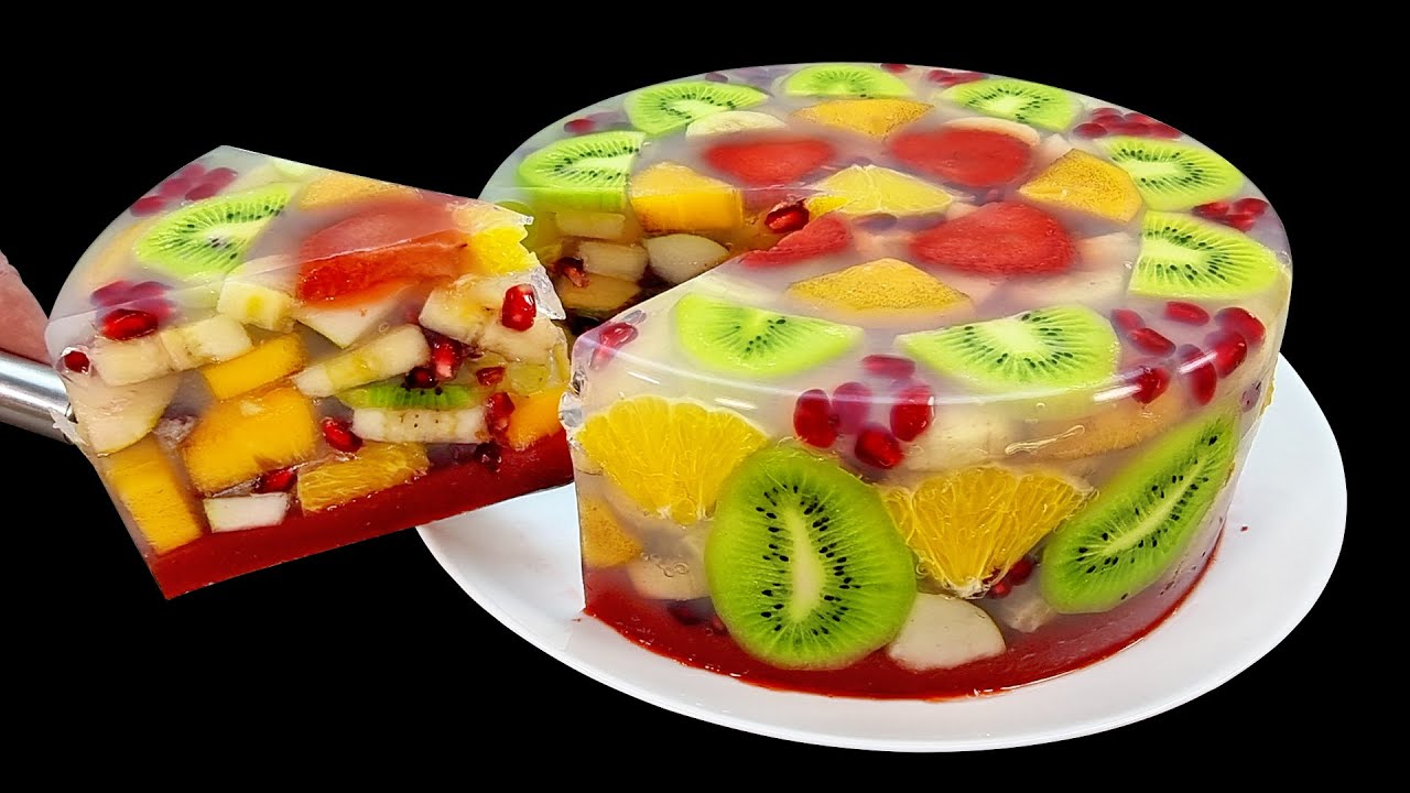 Только вода и фрукты! Вкусный и полезный десерт без желатина и выпечки за 5 минут