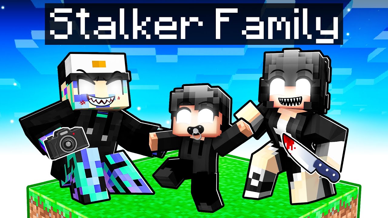 Having a STALKER FAMILY in Minecraft!
