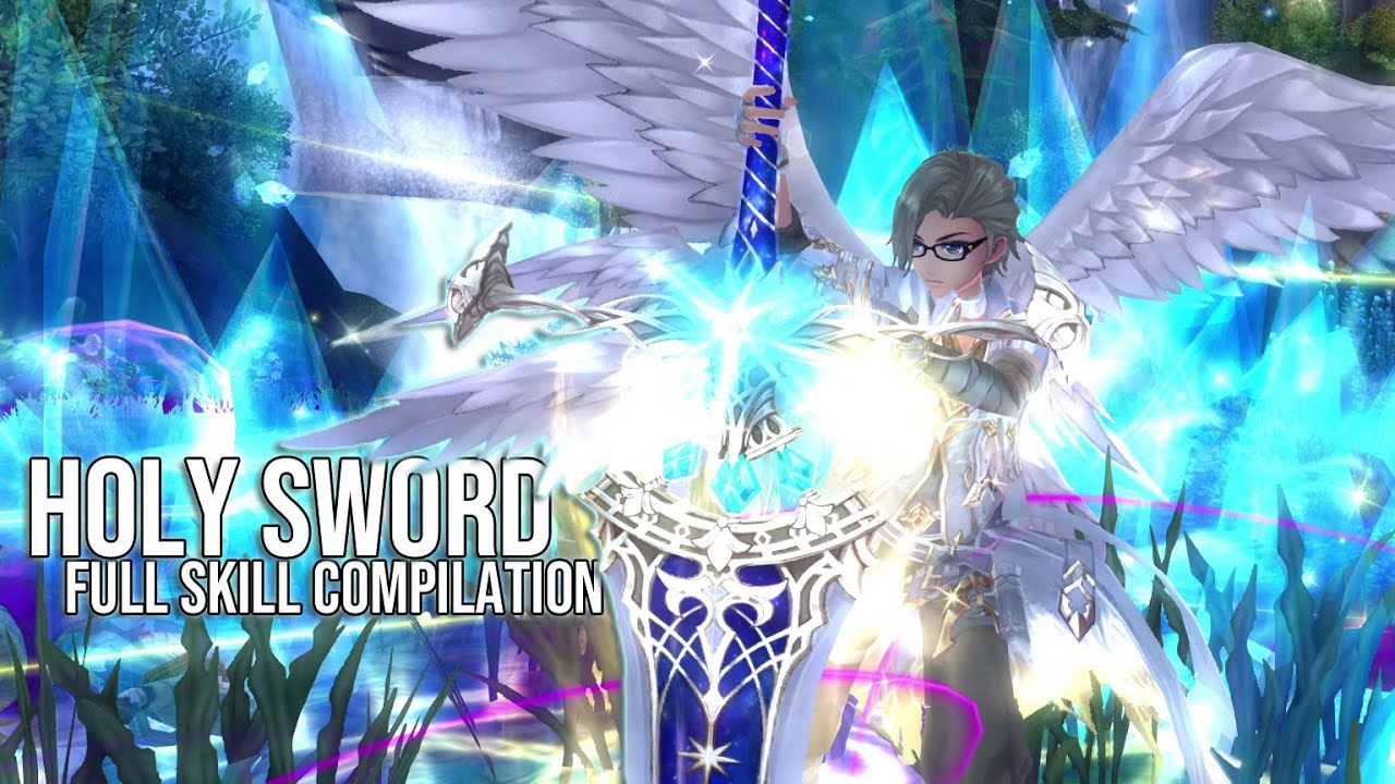 Aura Kingdom - Holy Sword Class All Skills & Combos