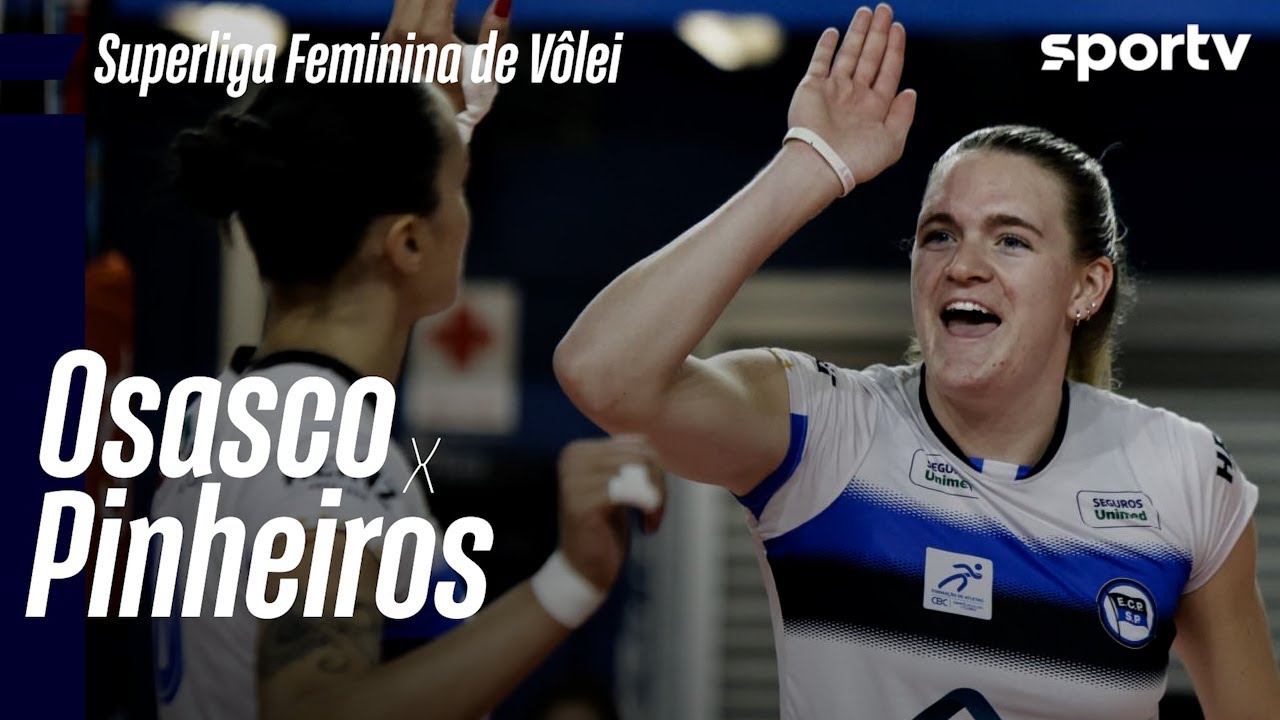 OSASCO 1 X 3 PINHEIROS | MELHORES MOMENTOS | SUPERLIGA FEMININA DE VÔLEI | sportv