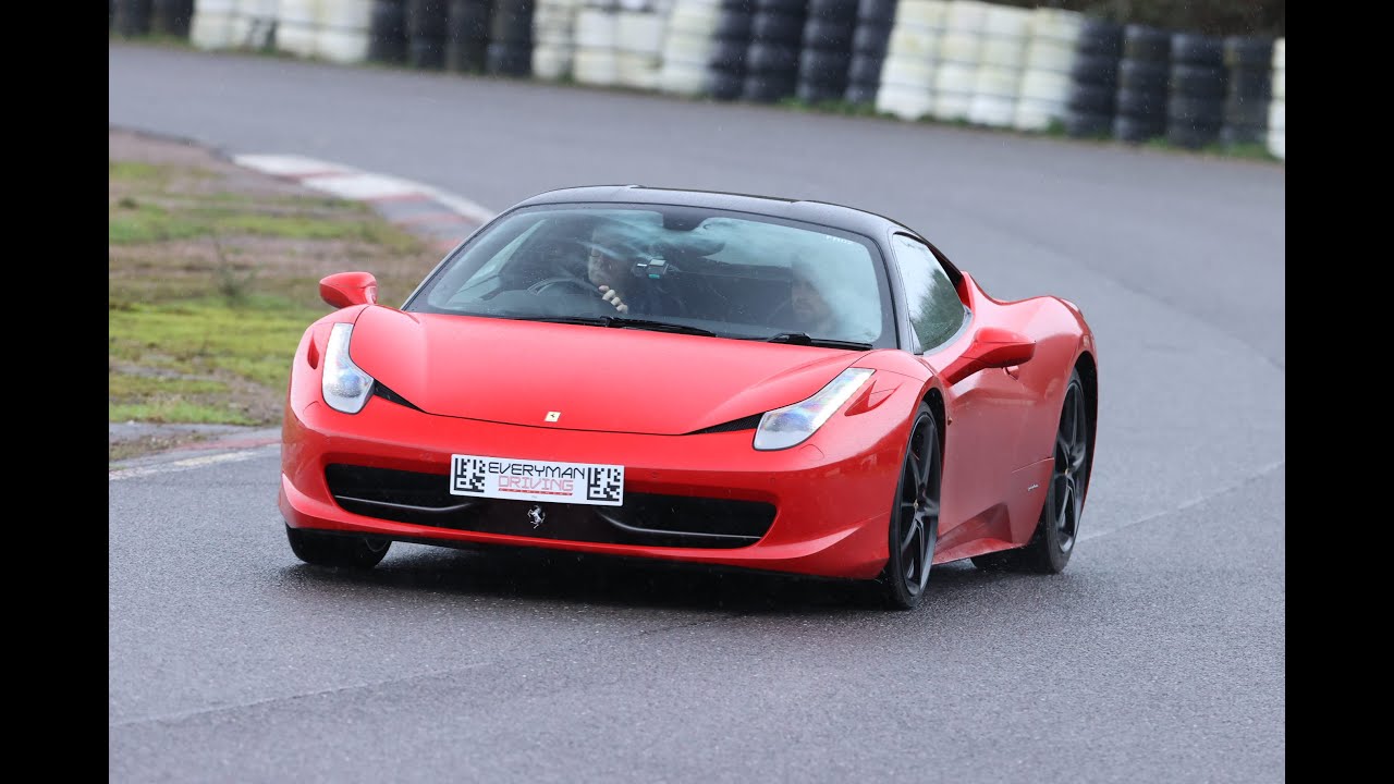 Everyman Driving/Racing 4 laps in a Ferrari 458 at Prestwold in February 2024