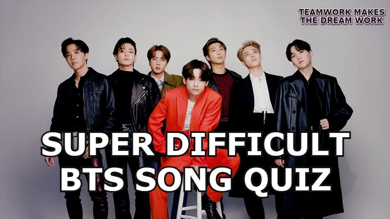 BTS 1 second song Quiz - Super Difficult Level