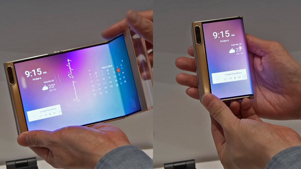 Samsung Display showcases flexible OLED screens