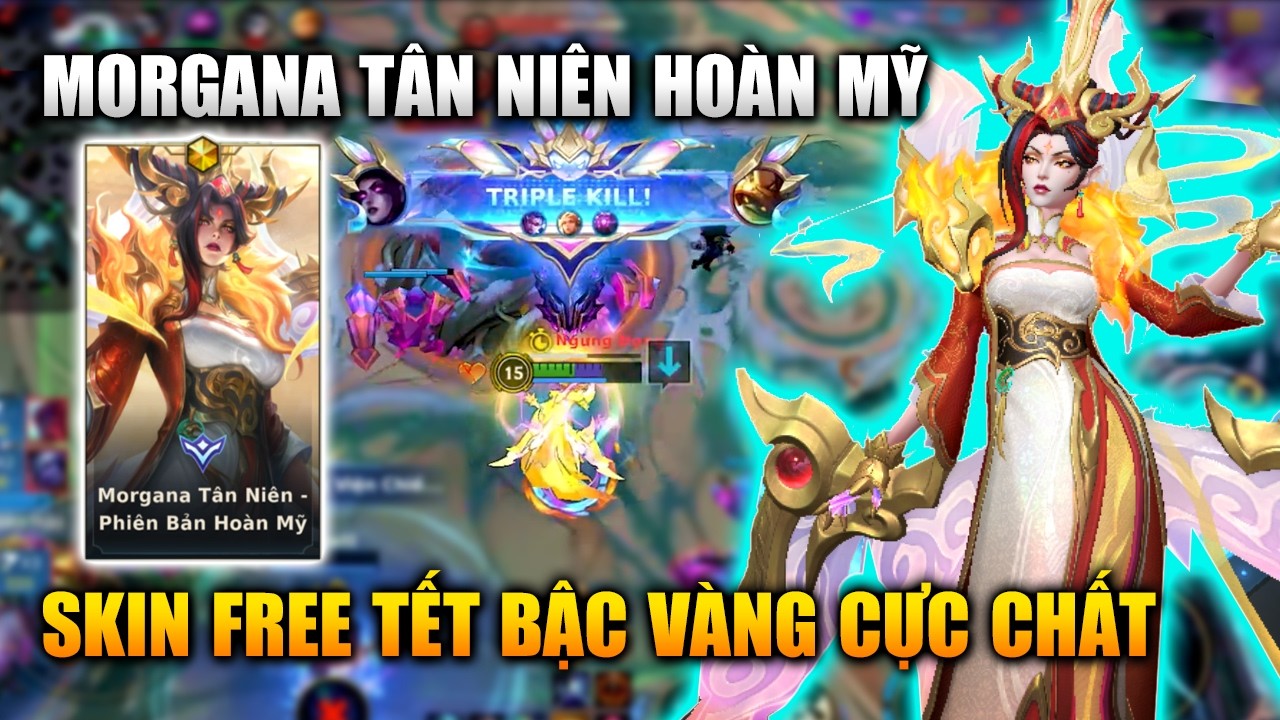 Wild Rift | Morgana Tân Niên Hoàn Mỹ Skin Bậc Vàng Free Cực Chất Tốc Chiến