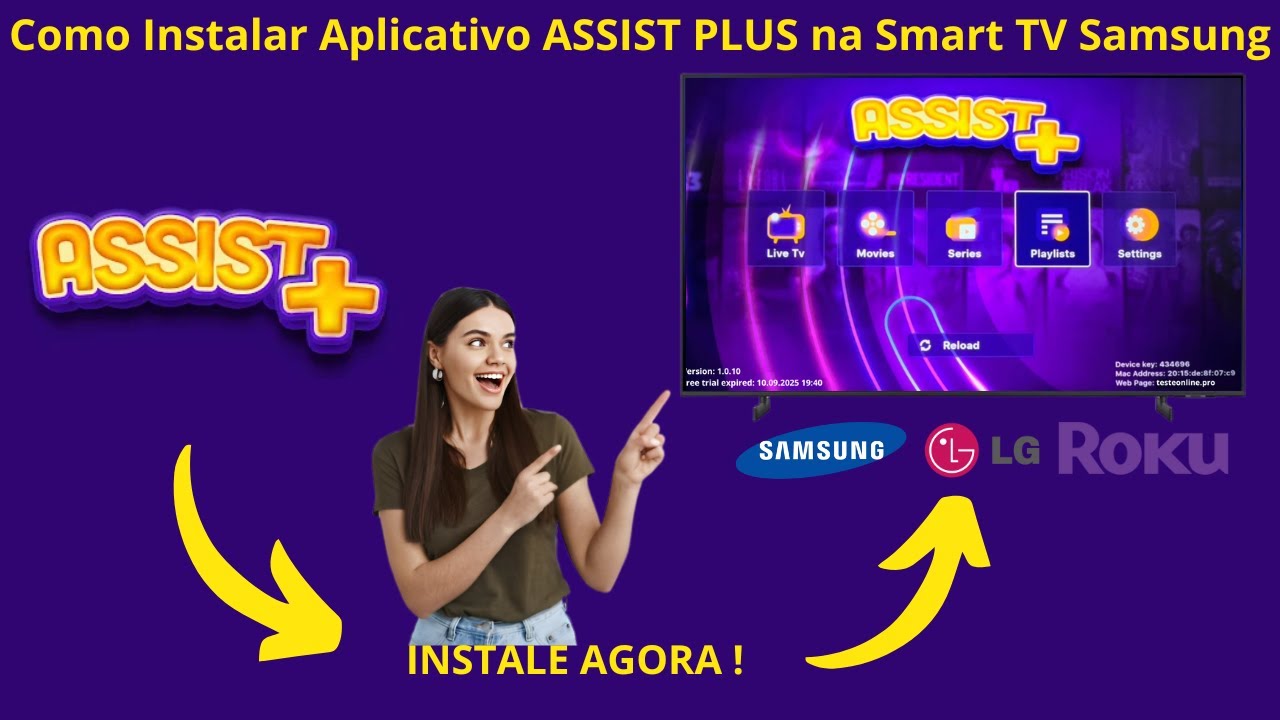 Como Instalar Aplicativo Assist Plus na Smart Tv Samsung