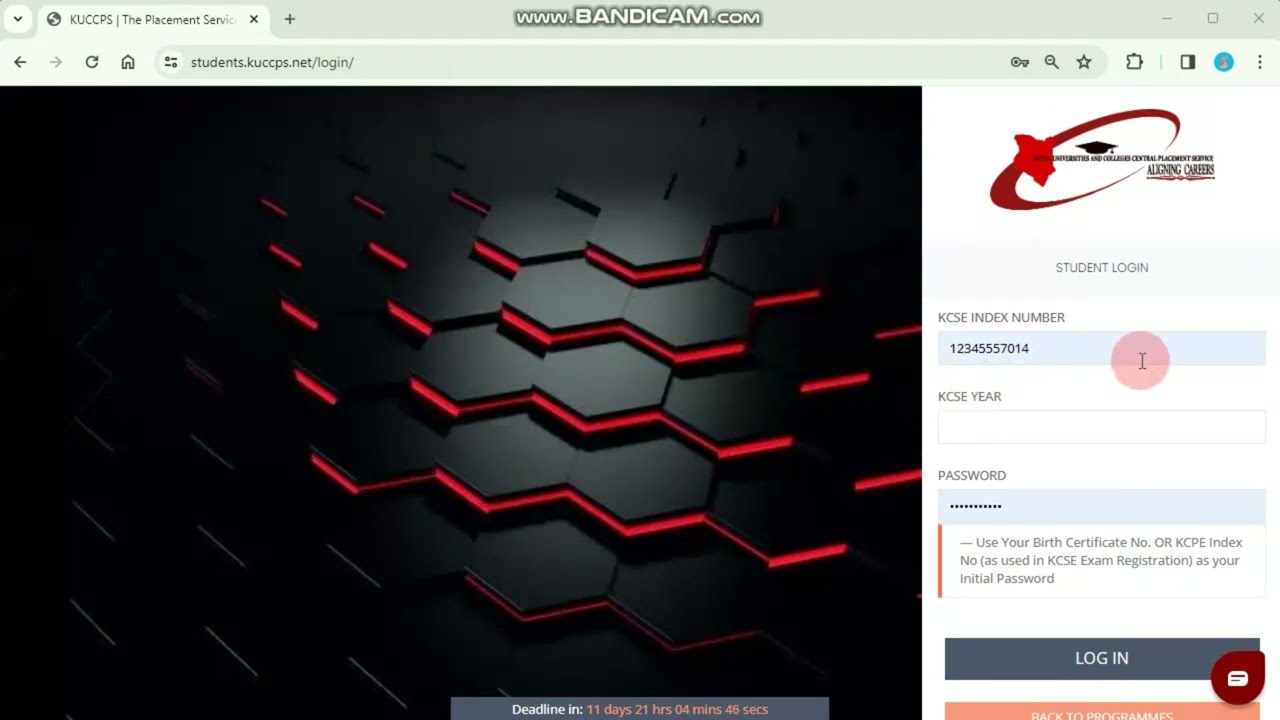 HOW TO USE THE KUCCPS STUDENT PORTAL