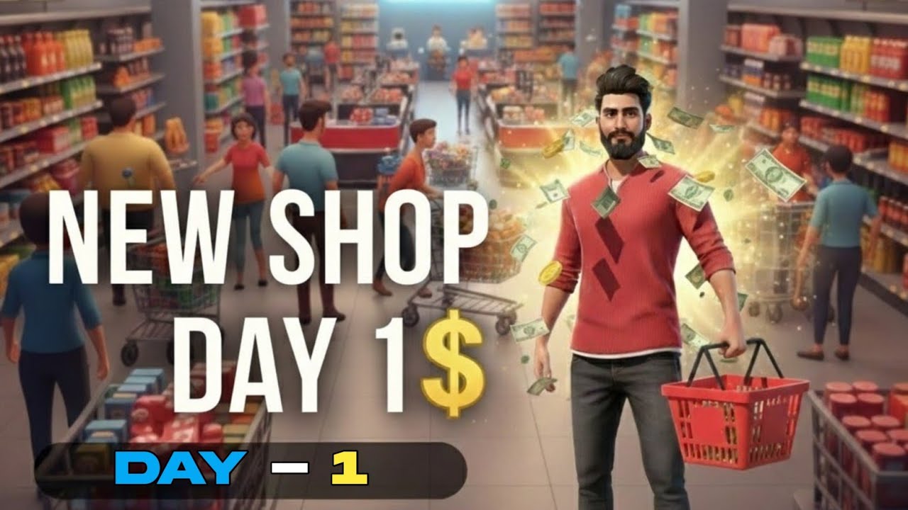 NEW SHOP 🤑💸 ( DAY - 1 ) | MY SUPERMARKET SIMULATOR 