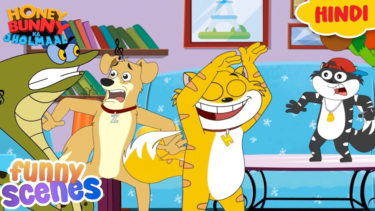Honey Bunny Comedy Scene |  New Gags In Hindi | Kids Show | Animation Video | Funny Video