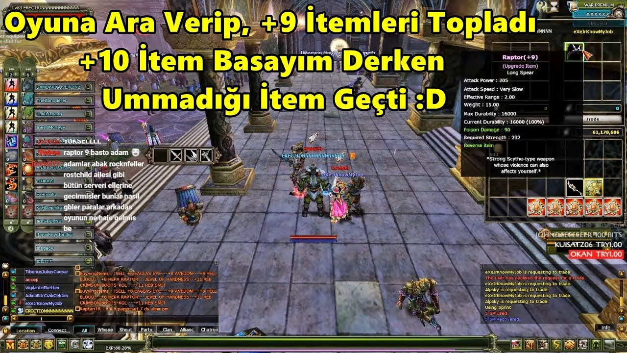Oyuna Ara Verip, Son +10 İtem Upgrade Denerken, Ummadığı İtem Geçiyor! | Knight Onlined