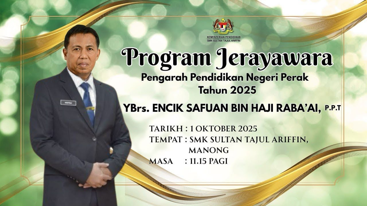 EPISOD KHAS | PROGRAM JERAYAWARA PENGARAH PENDIDIKAN NEGERI PERAK, EN. SAFUAN BIN HJ RABA’AI