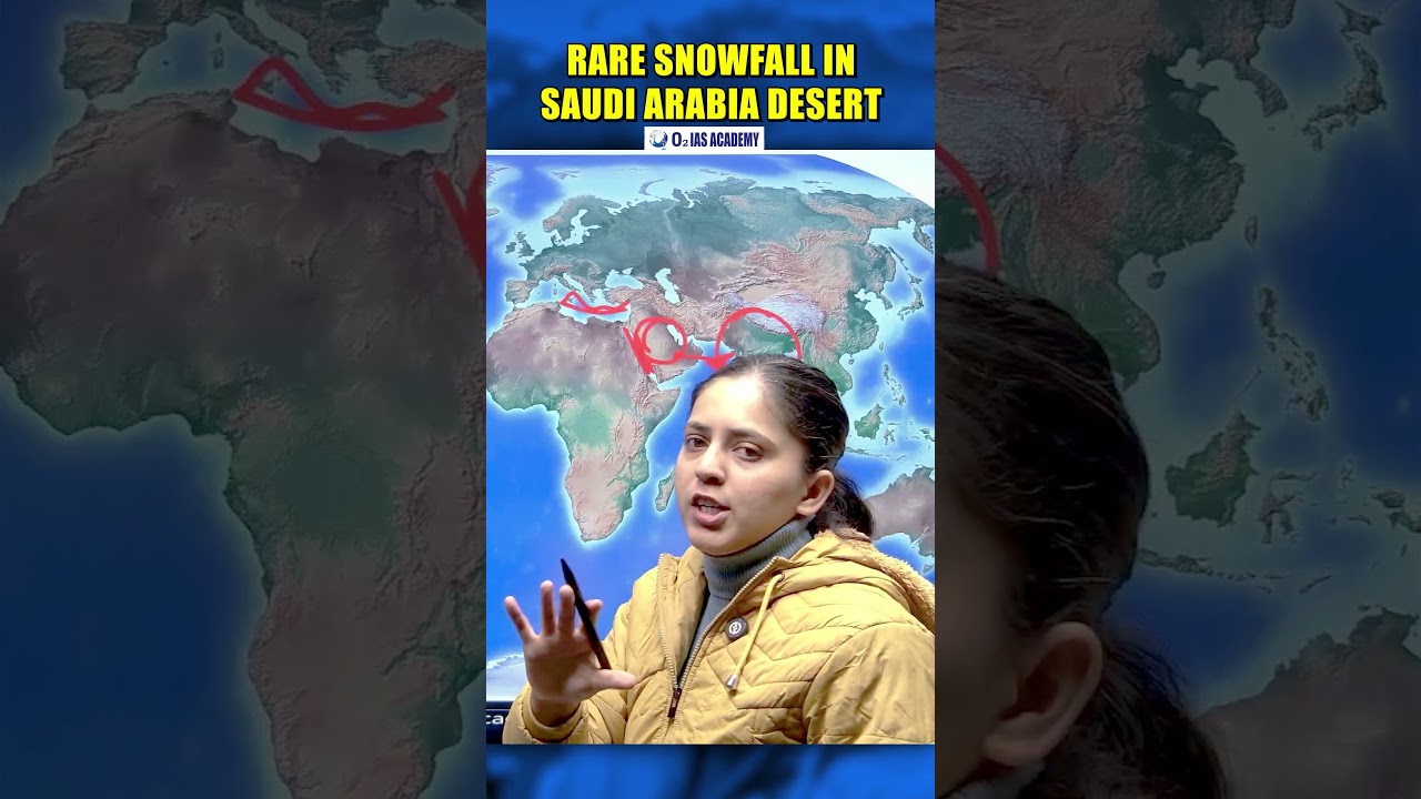 Rare Snowfall in Saudi Arabia Desert | Al-Jawf Region Turns White | Climate Phenomenon - Explained