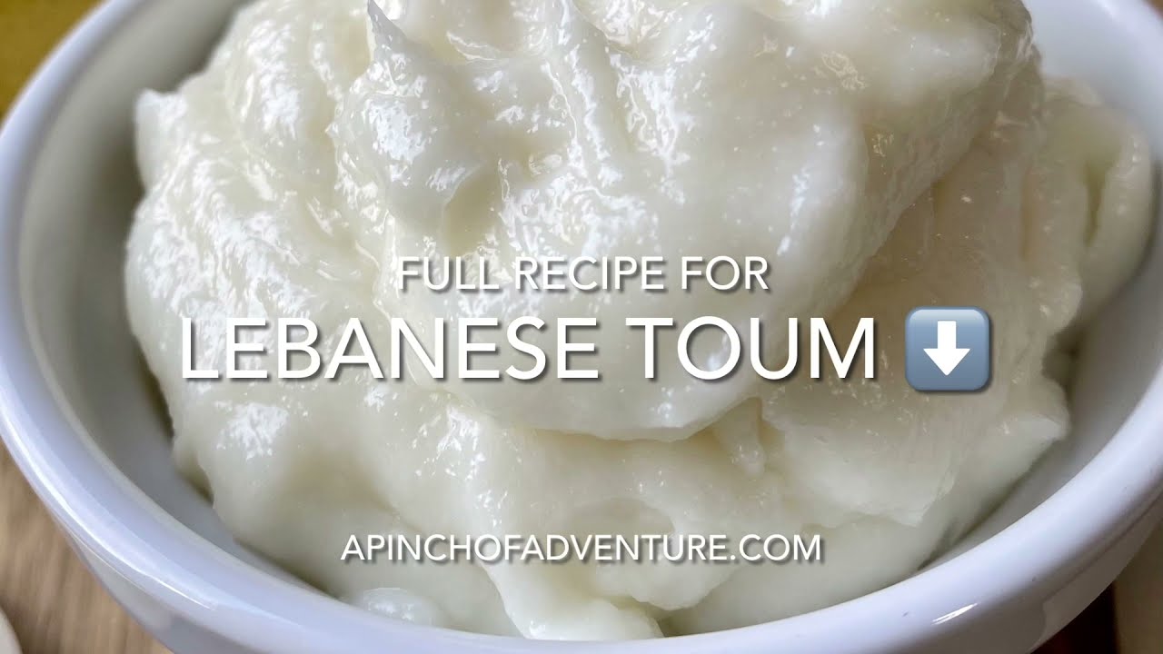 Lebanese Garlic Sauce Recipe (Toum)