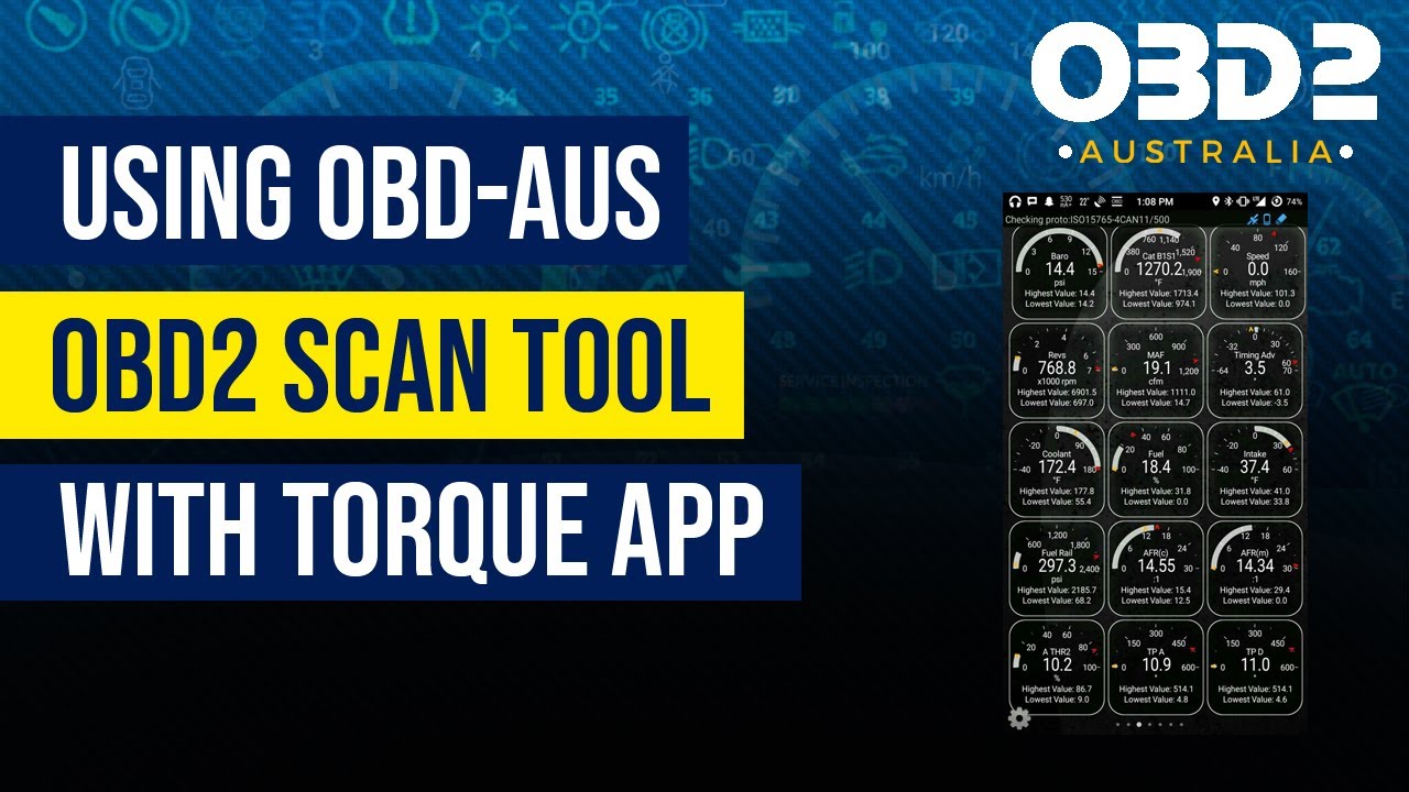 Using OBD-AUS OBD2 Scan Tool with Torque App